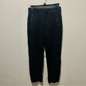Tahari Black High Rise Cargo Pants